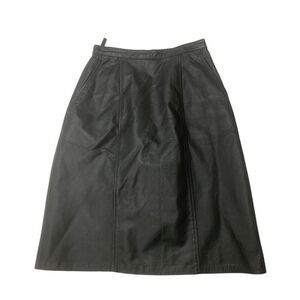 Vintage Genuine Leather Skirt